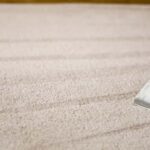 This is a photo of a carpet steam cleaner cleaning a cream carpet works carried out by Borehamwood Carpet Cleaning